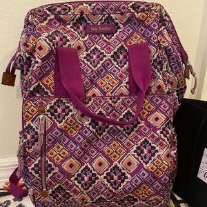 Vera Bradley purple iconic campus backpack